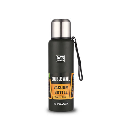 Stainless Steel Vacuum Flask with Carry Rope | 500ml–1500ml
