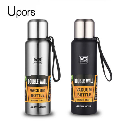 Stainless Steel Vacuum Flask with Carry Rope | 500ml–1500ml