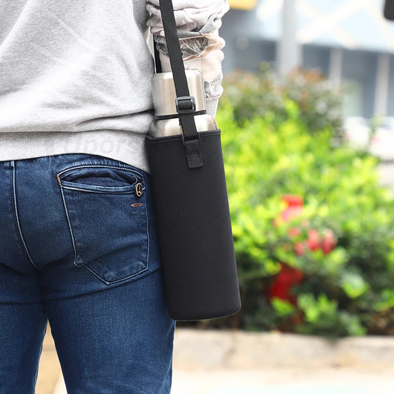 Stainless Steel Vacuum Flask with Carry Rope | 500ml–1500ml