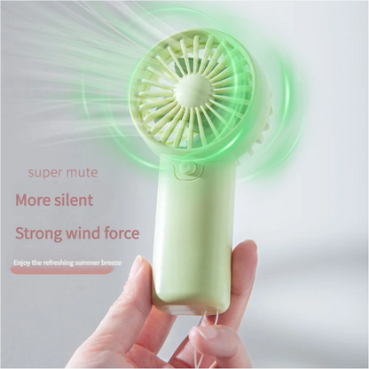 Portable Handheld Mini Fan (AAA Batteries Not Included)
