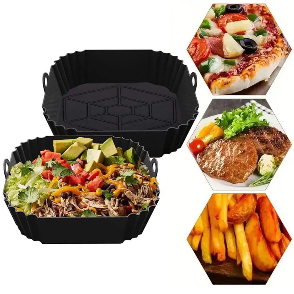 Reusable Silicone Air Fryer Liner | Square, Non-Stick