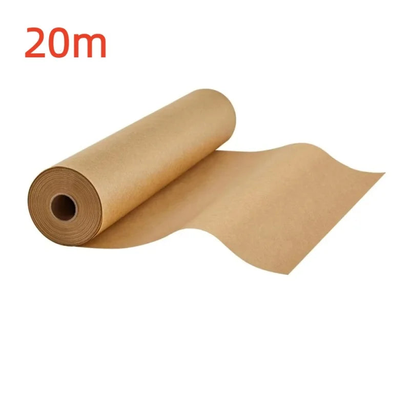 Non-Stick Parchment Paper Roll | White & Brown, Multiple Lengths