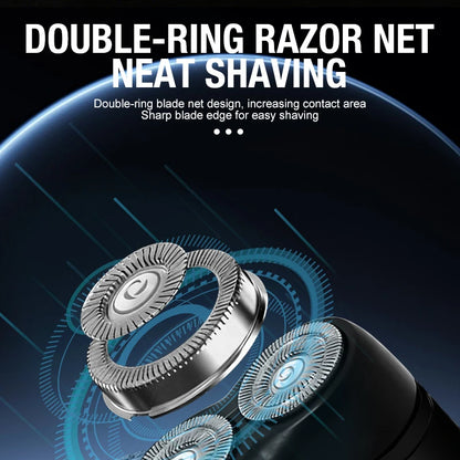 Men's Electric Portable Shaver, Double Headed Shaver