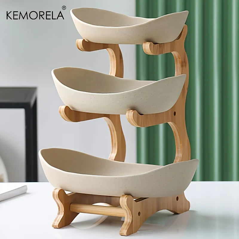 Tiered Fruit & Snack Stand | 2 or 3 Layer, Modern Design