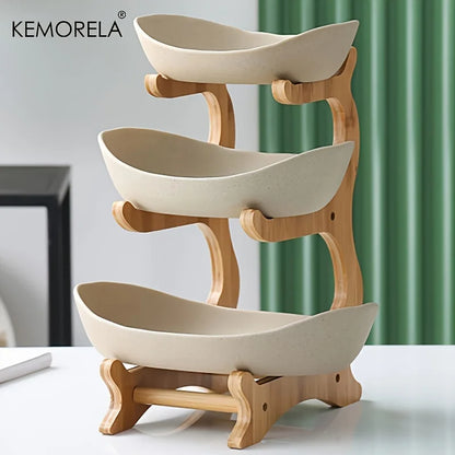 Tiered Fruit & Snack Stand | 2 or 3 Layer, Modern Design