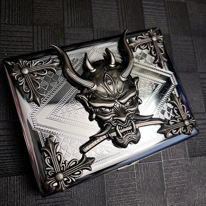 Slim Metal Cigarette Case | Holds 20 Cigarettes