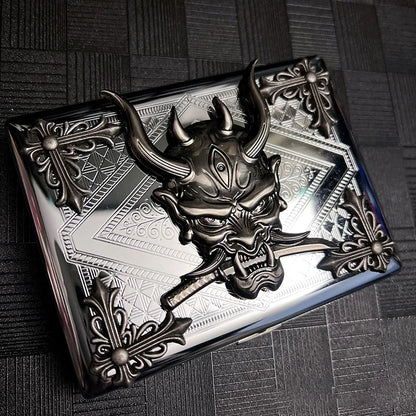 Slim Metal Cigarette Case | Holds 20 Cigarettes