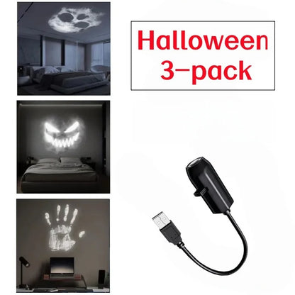 Halloween USB LED Projection Lamp