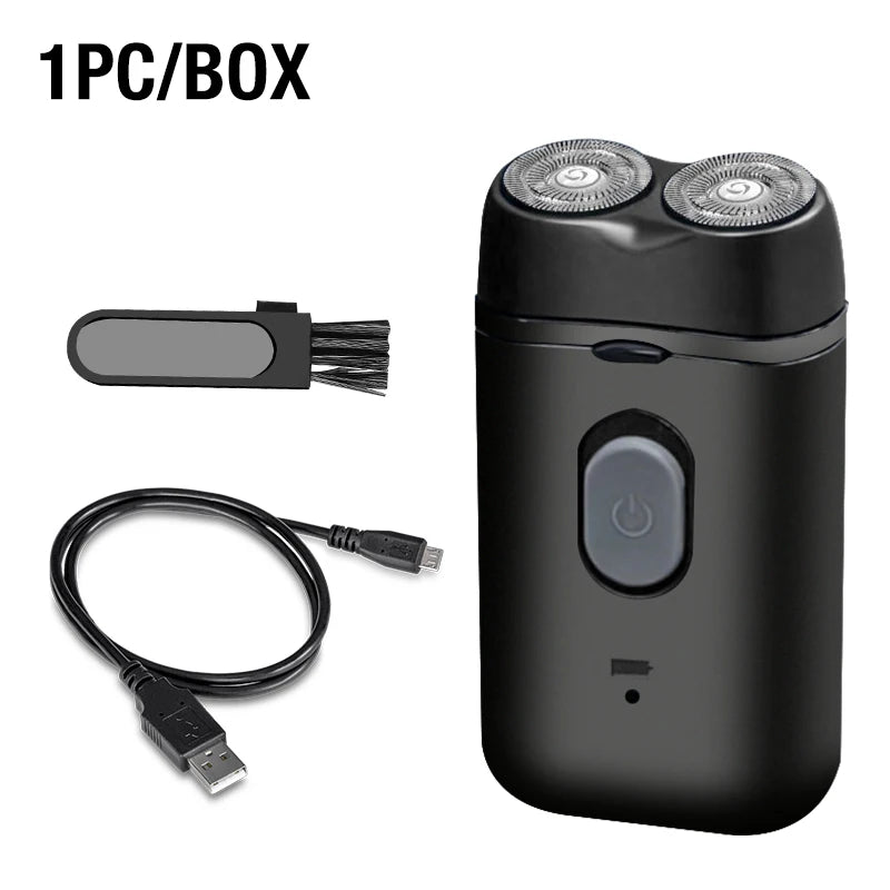 Men's Electric Portable Shaver, Double Headed Shaver