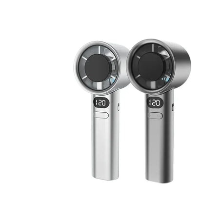 Mini Handheld Fan, 4 Speeds Adjustments With Power Display