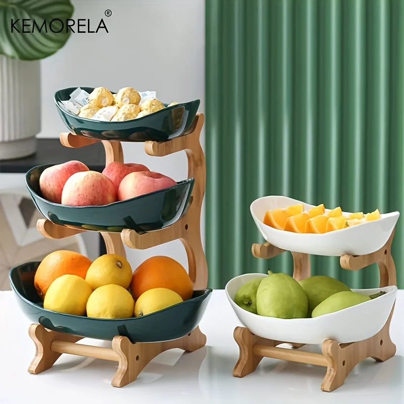 Tiered Fruit & Snack Stand | 2 or 3 Layer, Modern Design