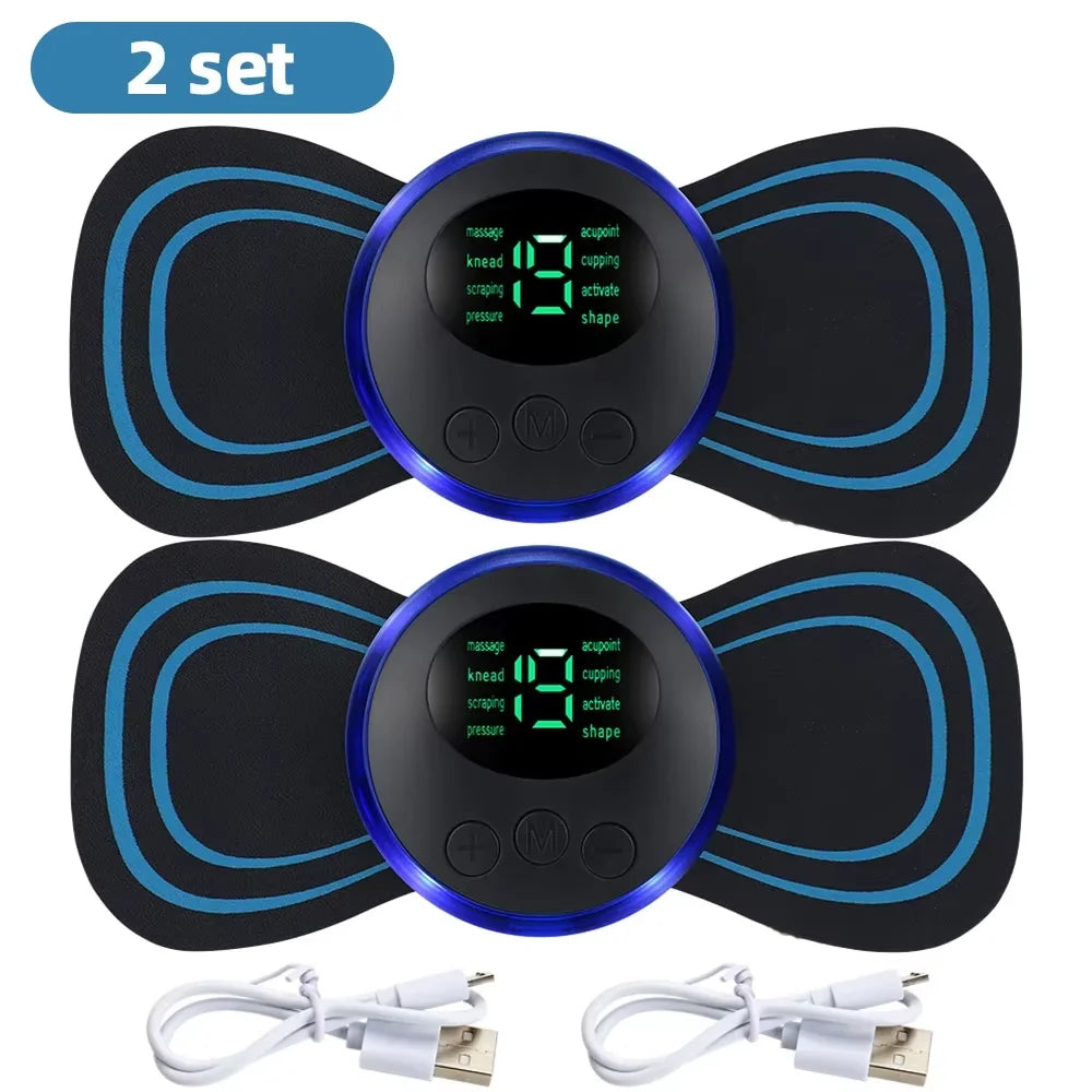 EMS Neck & Body Massager – 8 Modes, 19 Intensity Levels