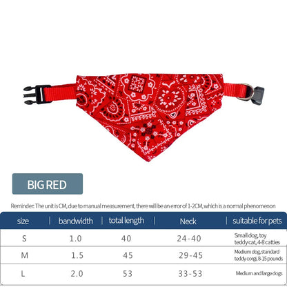 Pet Triangle Bandana Scarf | Adjustable, Cats & Dogs
