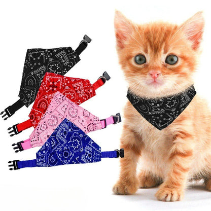 Pet Triangle Bandana Scarf | Adjustable, Cats & Dogs