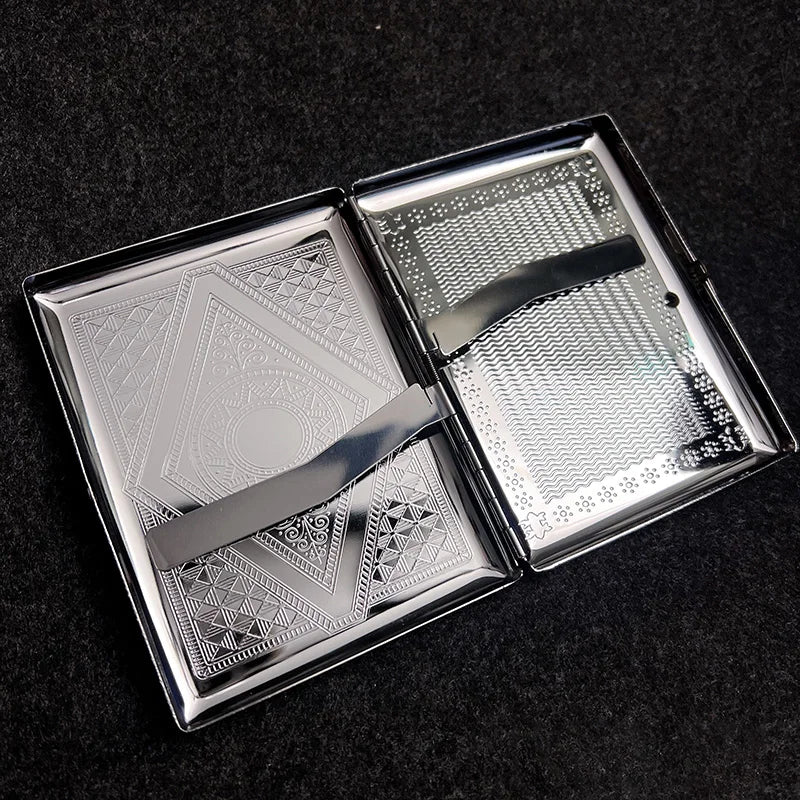 Slim Metal Cigarette Case | Holds 20 Cigarettes