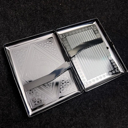 Slim Metal Cigarette Case | Holds 20 Cigarettes