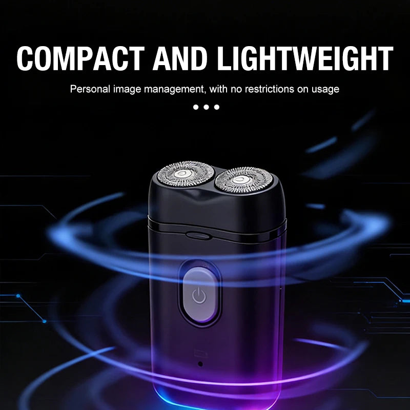 Men's Electric Portable Shaver, Double Headed Shaver