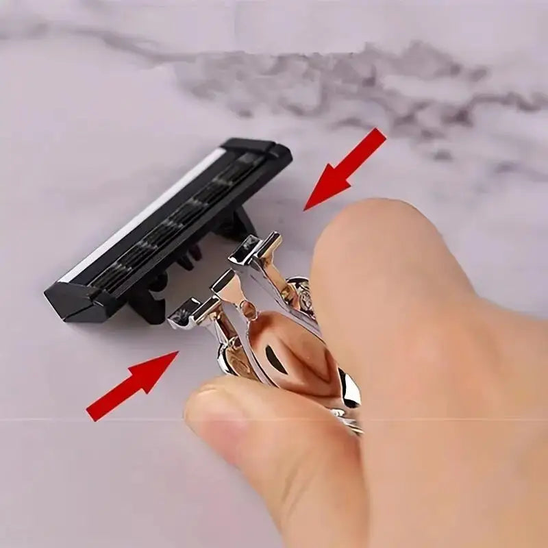 3-layer Manual Classic Razor Men with Replacement Blades