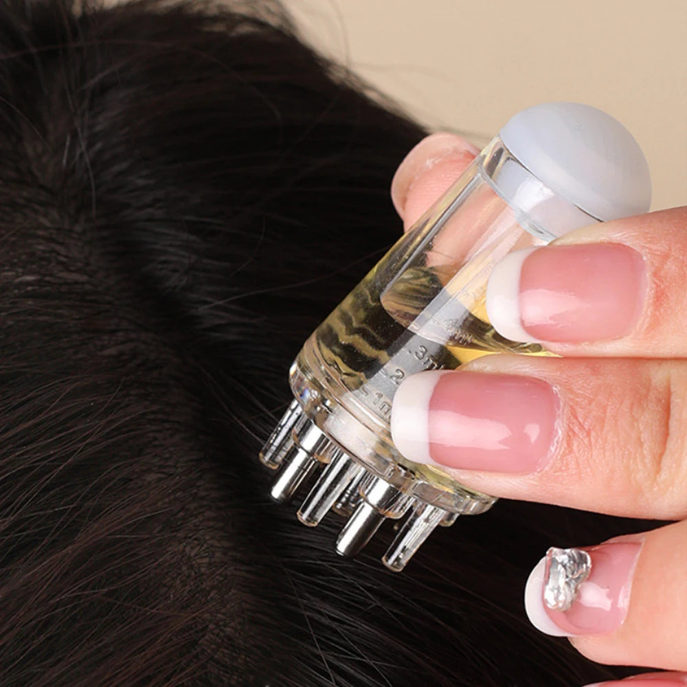 Hexagon Scalp Applicator & Oil Roller Massage Comb