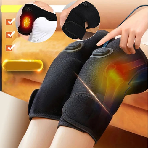 USB Heated Shoulder & Knee Massager Wrap | 3 Heat Levels