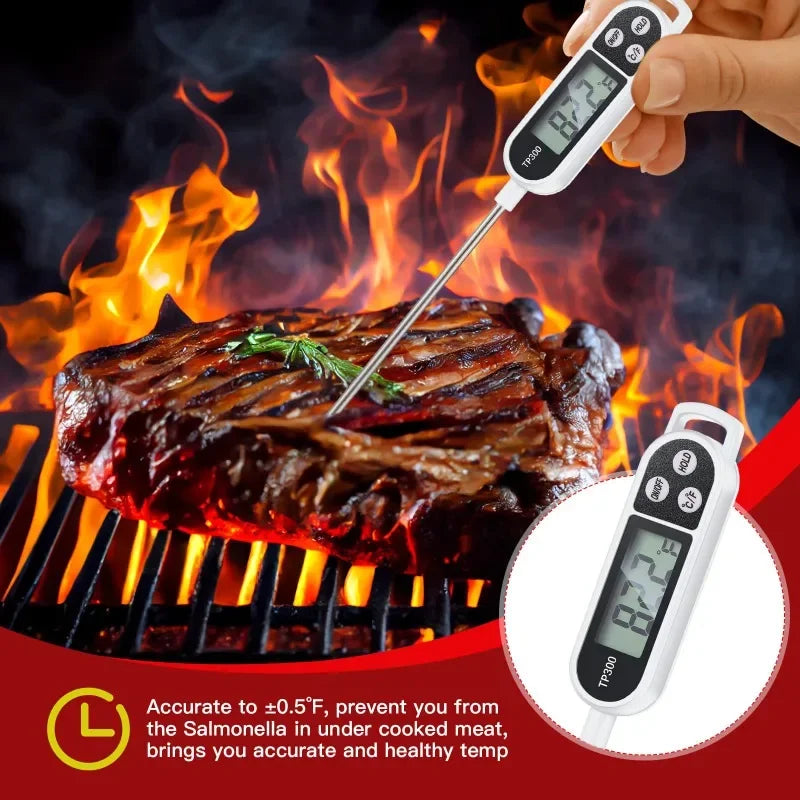 Digital Food Thermometer – Instant Read LCD Display