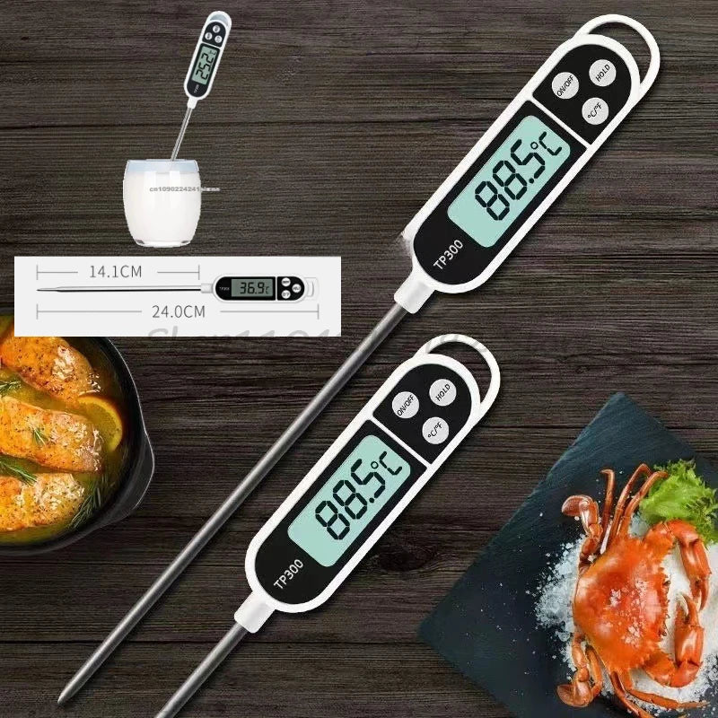Digital Food Thermometer – Instant Read LCD Display