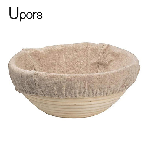 Rattan Bread Proofing Basket with Linen Liner | Banneton