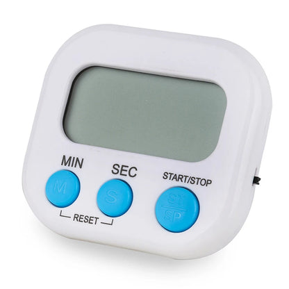 Digital Kitchen Timer with Magnetic Back – Loud Alarm, 4 Colours