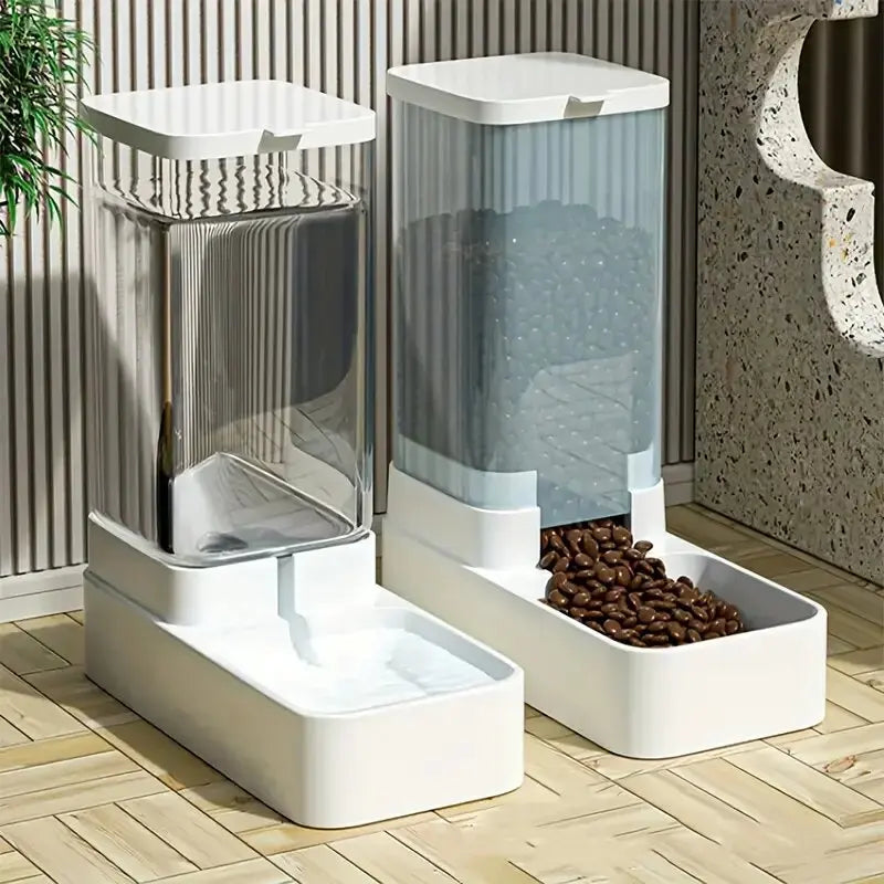Gravity Pet Feeder & Water Dispenser | 3.8L, No Electricity Needed