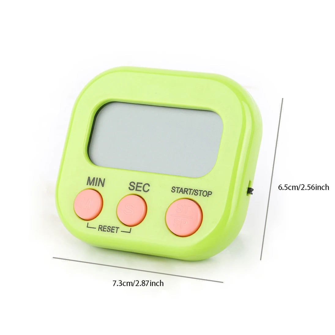 Digital Kitchen Timer with Magnetic Back – Loud Alarm, 4 Colours