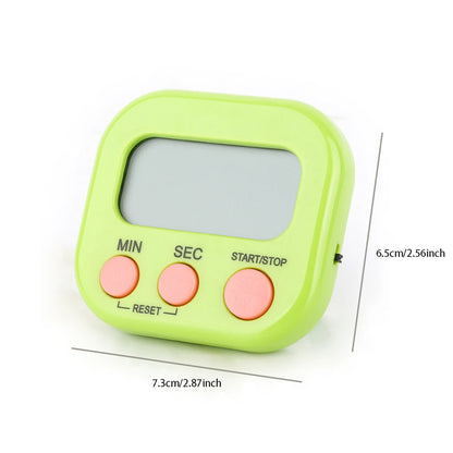Digital Kitchen Timer with Magnetic Back – Loud Alarm, 4 Colours