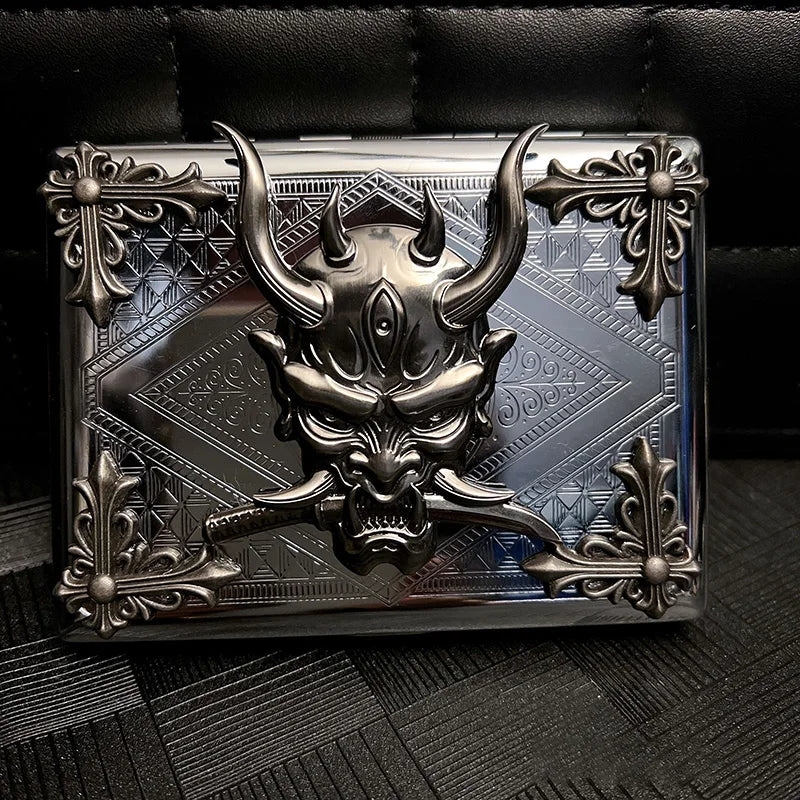 Slim Metal Cigarette Case | Holds 20 Cigarettes