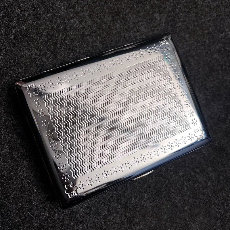 Slim Metal Cigarette Case | Holds 20 Cigarettes