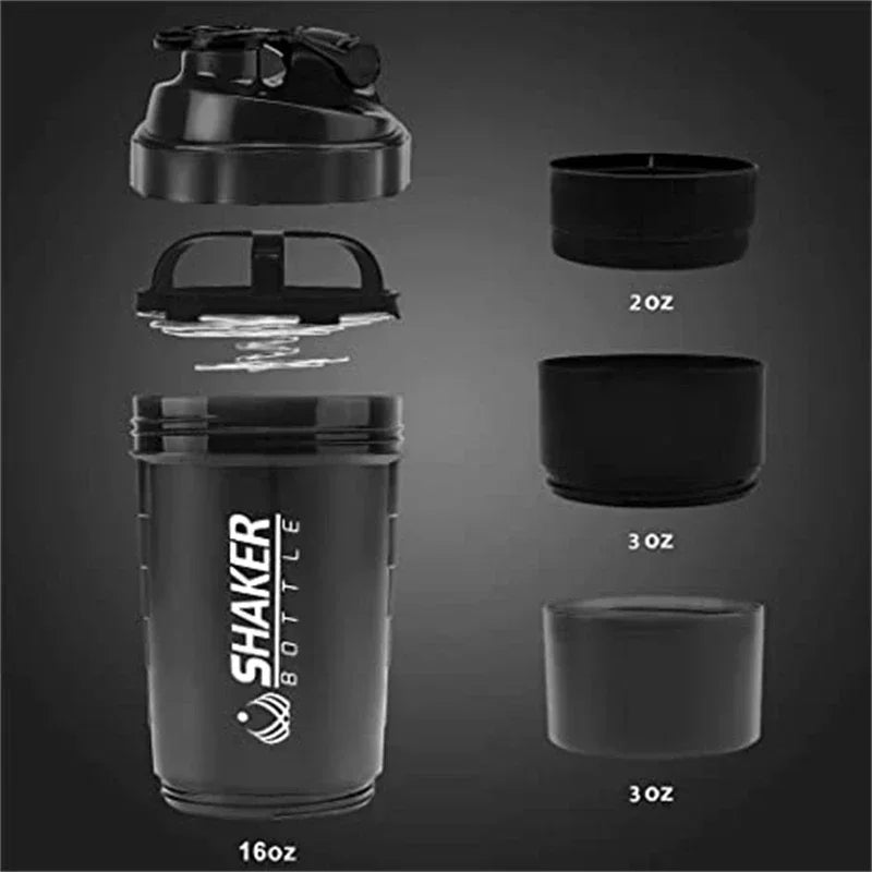 Protein Shaker Cup with Powder Storage Compartment | 500ml