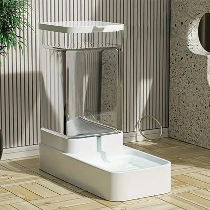 Gravity Pet Feeder & Water Dispenser | 3.8L, No Electricity Needed