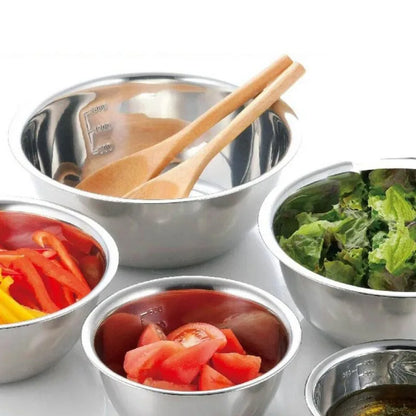 Stainless Steel Mixing Bowls, Set of 5 | Stackable & Lightweight