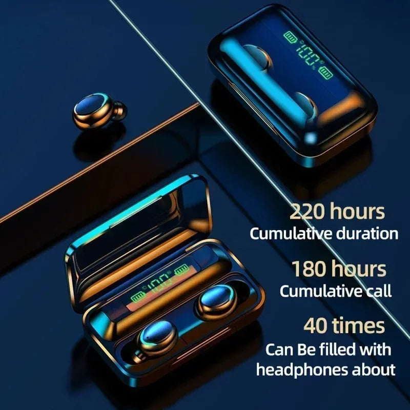 TWS F9-5 Earphone Bluetooth 5.3 Wireless Headphones
