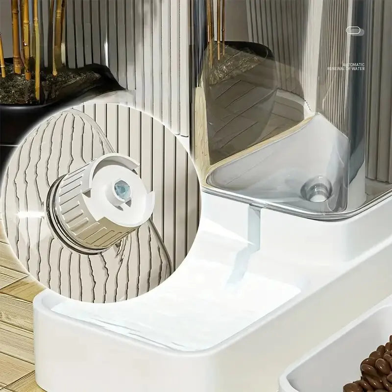 Gravity Pet Feeder & Water Dispenser | 3.8L, No Electricity Needed