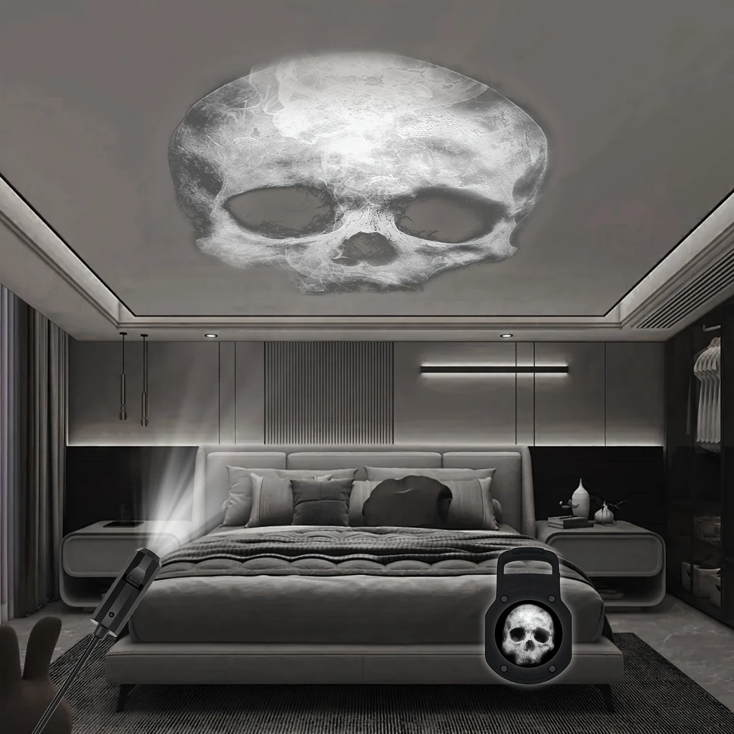 Halloween USB LED Projection Lamp