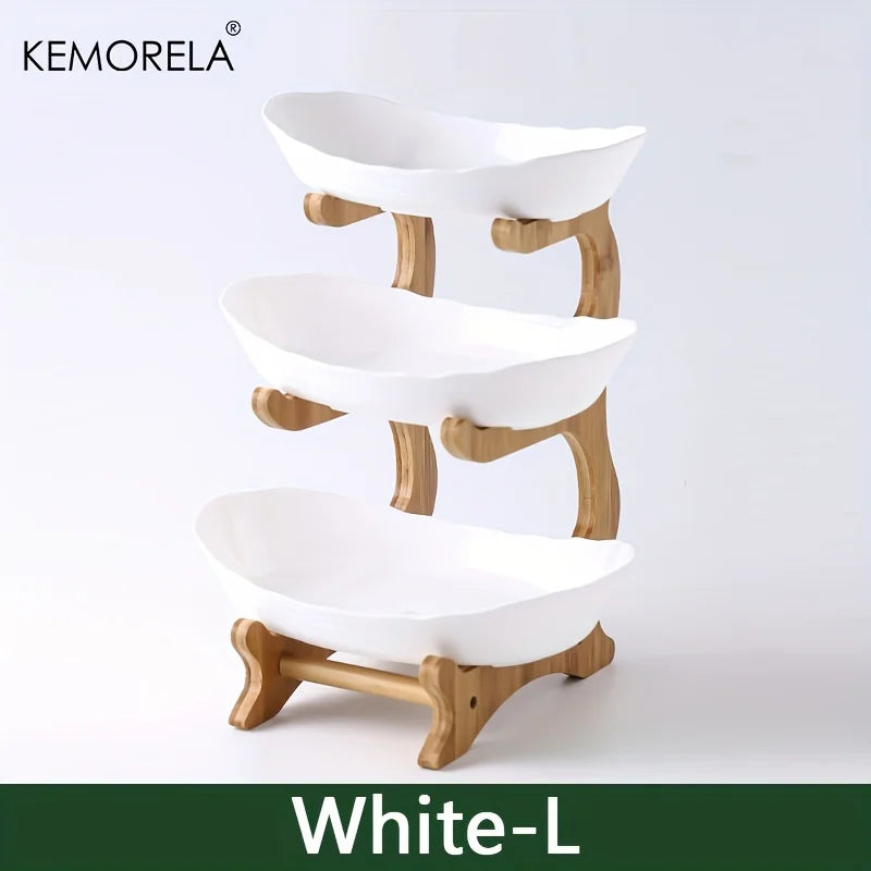 Tiered Fruit & Snack Stand | 2 or 3 Layer, Modern Design