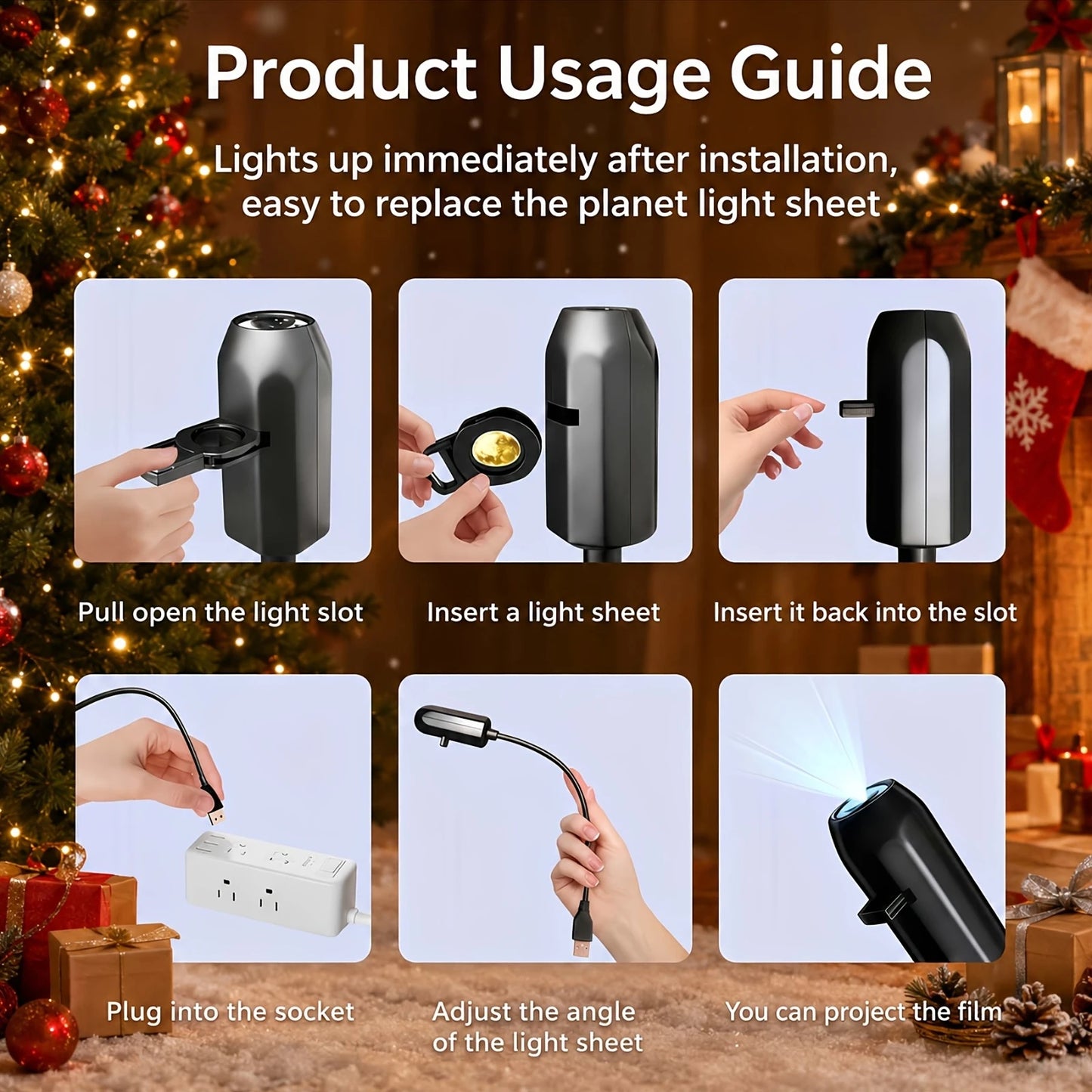 Halloween USB LED Projection Lamp