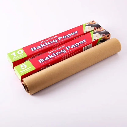 Non-Stick Parchment Paper Roll | White & Brown, Multiple Lengths