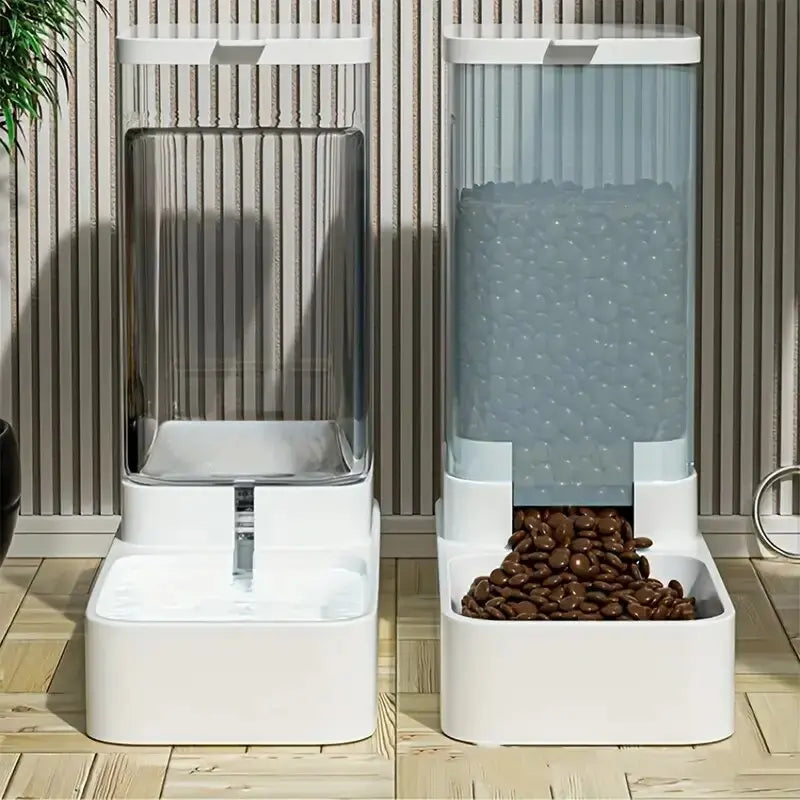 Gravity Pet Feeder & Water Dispenser | 3.8L, No Electricity Needed