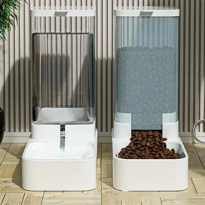 Gravity Pet Feeder & Water Dispenser | 3.8L, No Electricity Needed