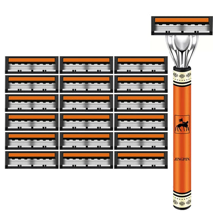 3-layer Manual Classic Razor Men with Replacement Blades