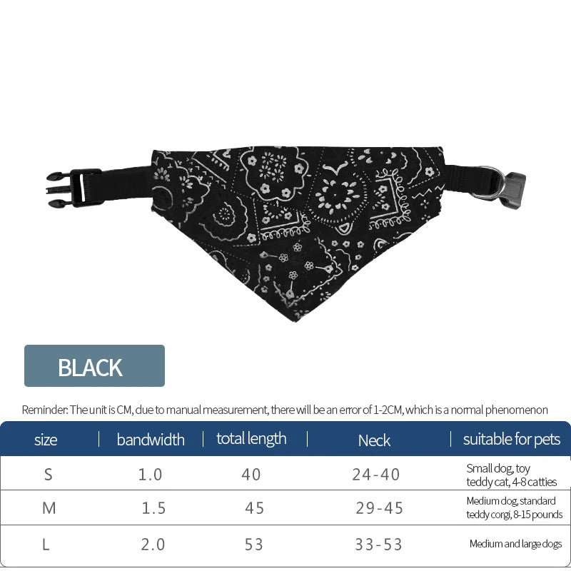 Pet Triangle Bandana Scarf | Adjustable, Cats & Dogs