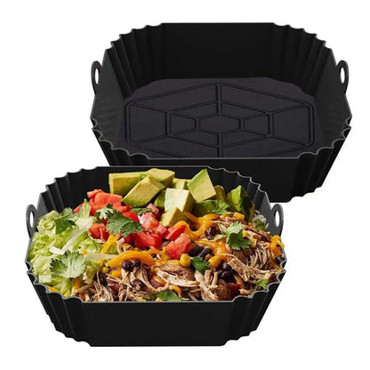 Reusable Silicone Air Fryer Liner | Square, Non-Stick