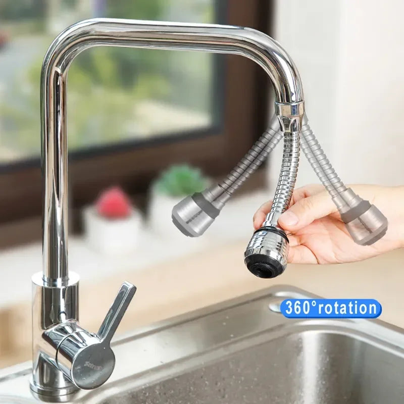 360° High Pressure Faucet Extender – 2 Spray Modes