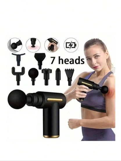 Portable Muscle Massage Gun with LED Touch Screen & 4 Attachments