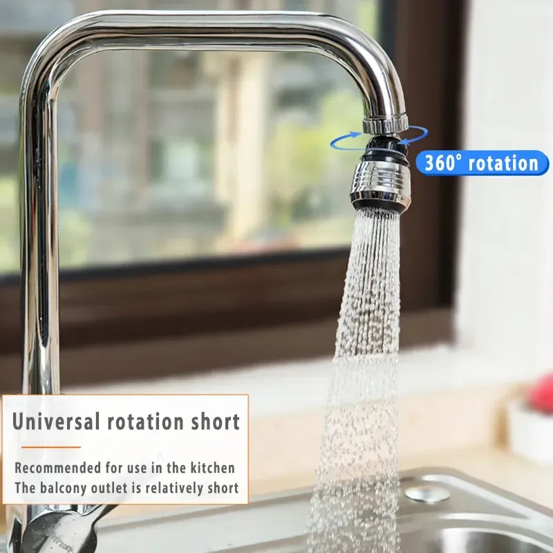 360° High Pressure Faucet Extender – 2 Spray Modes